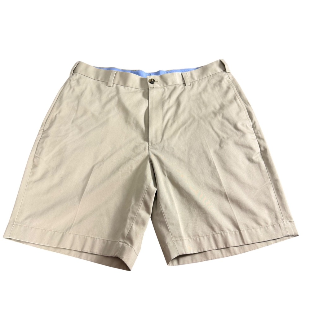 Brooks Brothers Mens Lightweight Advantage Chino Shorts Khaki Tan W36 Cotton